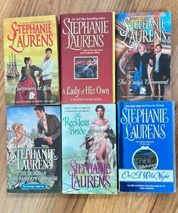 6 Stephanie  Laurens paperback books