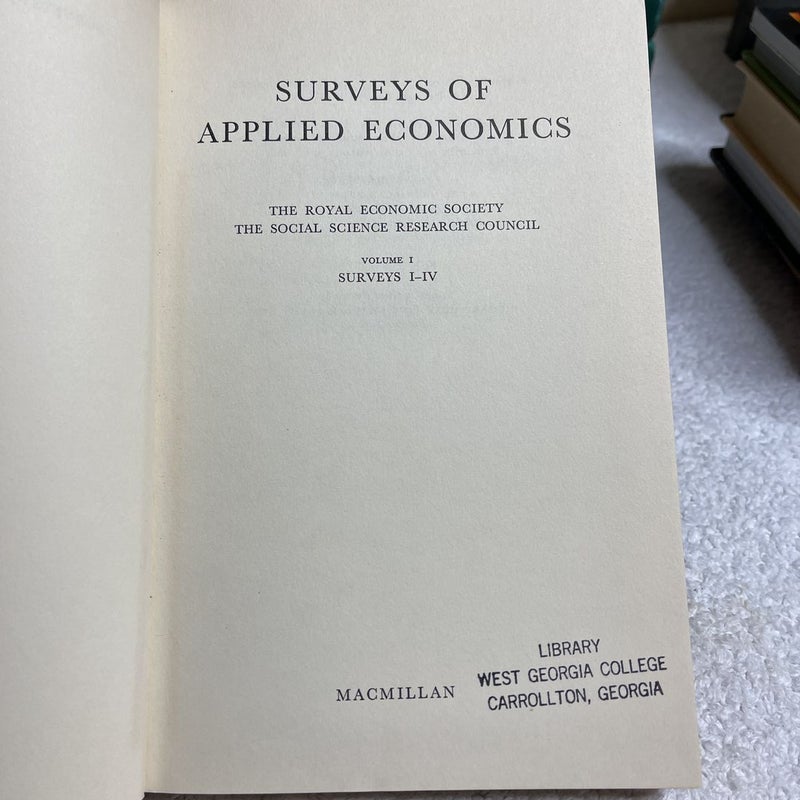 Surveys of Applies Economics 
