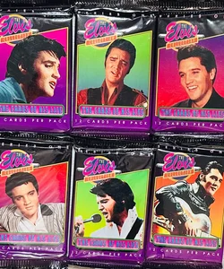 Lot of 6 Vntg Unopened Elvis Collection Trading Cards