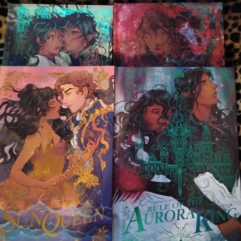 Artefacts of Ouranos Series 4 Books Collection Set By Nisha J. Tuli (Trial of the Sun Queen, Rule of the Aurora King, Fate of the Sun King & Tale of the Heart Queen)