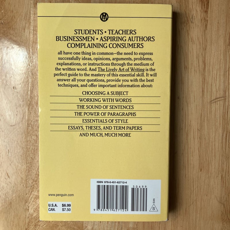 The Lively Art of Writing by Lucile Vaughan Payne, Paperback Pangobooks