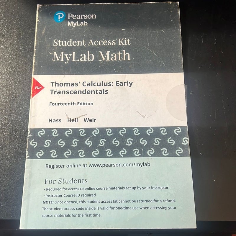 MyLab Math Plus Pearson EText -- 24-Month Standalone Access Card -- for Thomas' Calculus