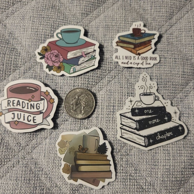 Book Coffee&Tea themed magnets! Pack of 15