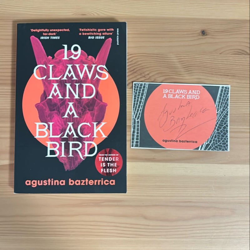 Nineteen Claws and a Black Bird - Signed