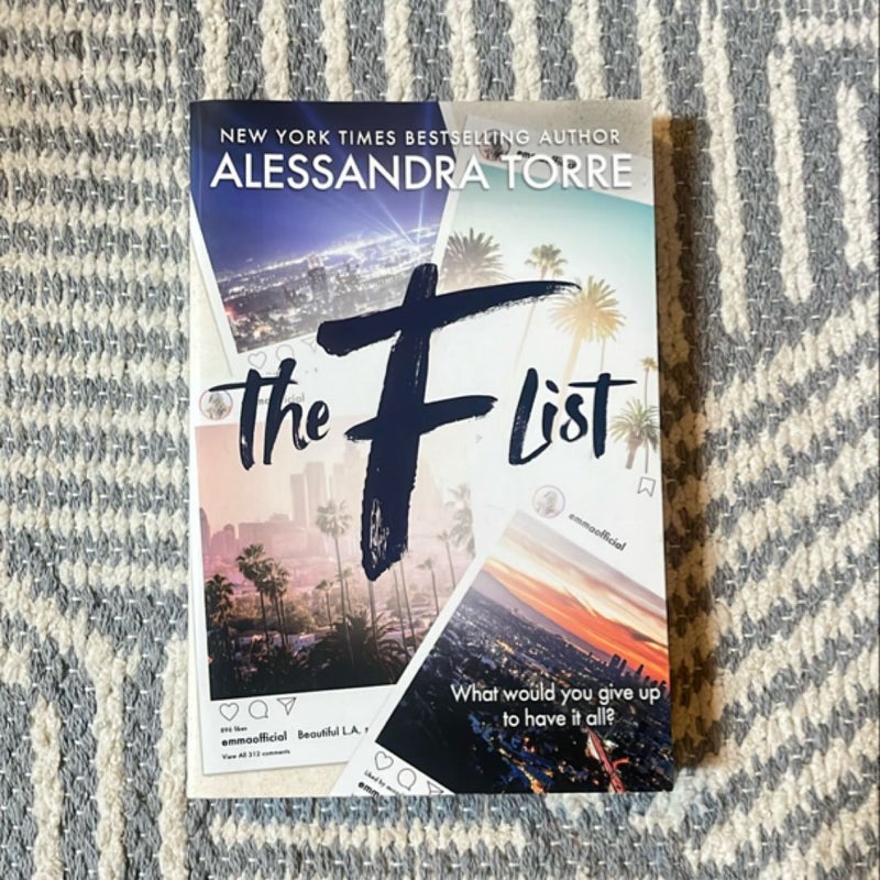 The F List Signed Bookworm edition 