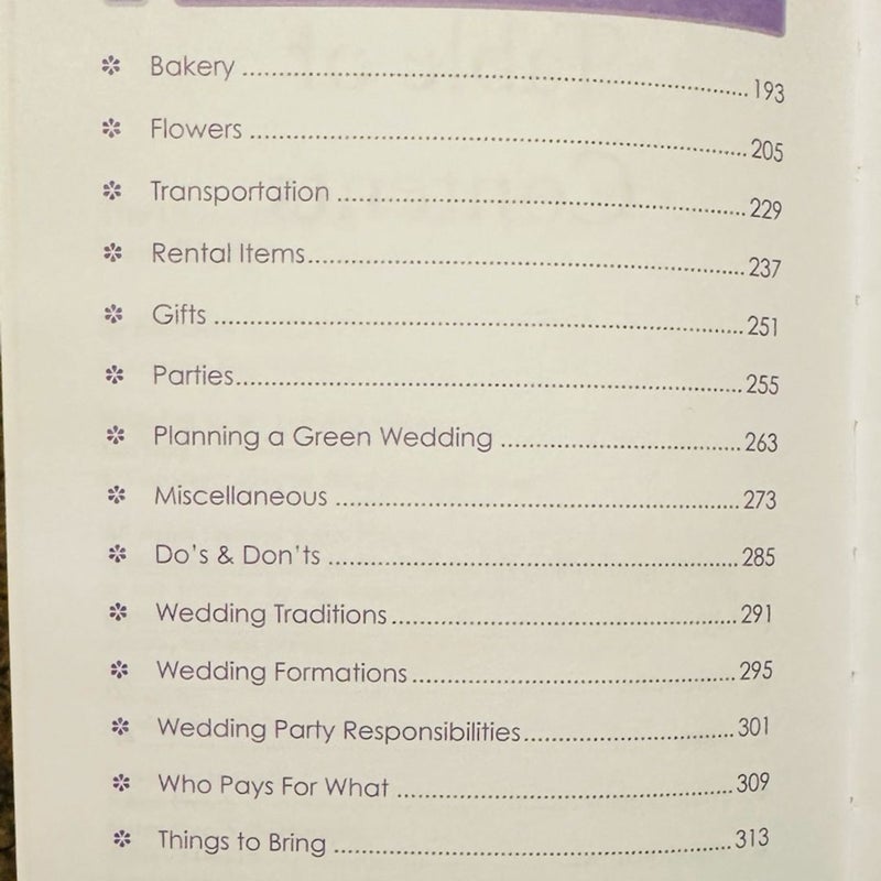 The Ultimate Book of Wedding Lists from WedSpace. com