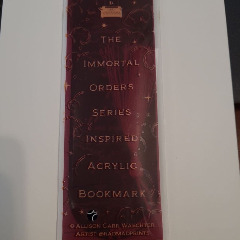 The Immortal Orders Series Acrylic Bookmark