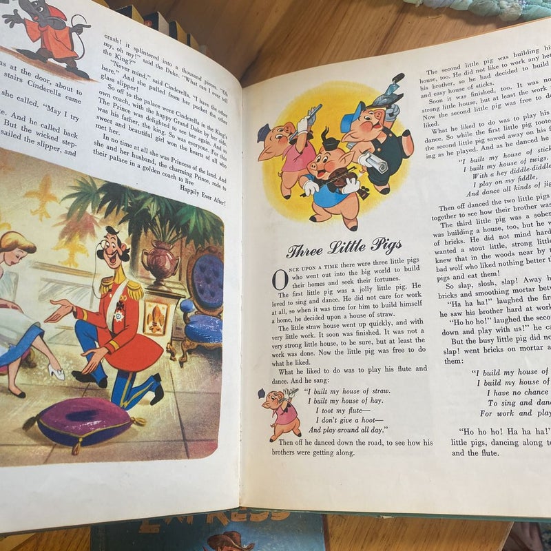 Vintage Golden Book Disney Treasury 