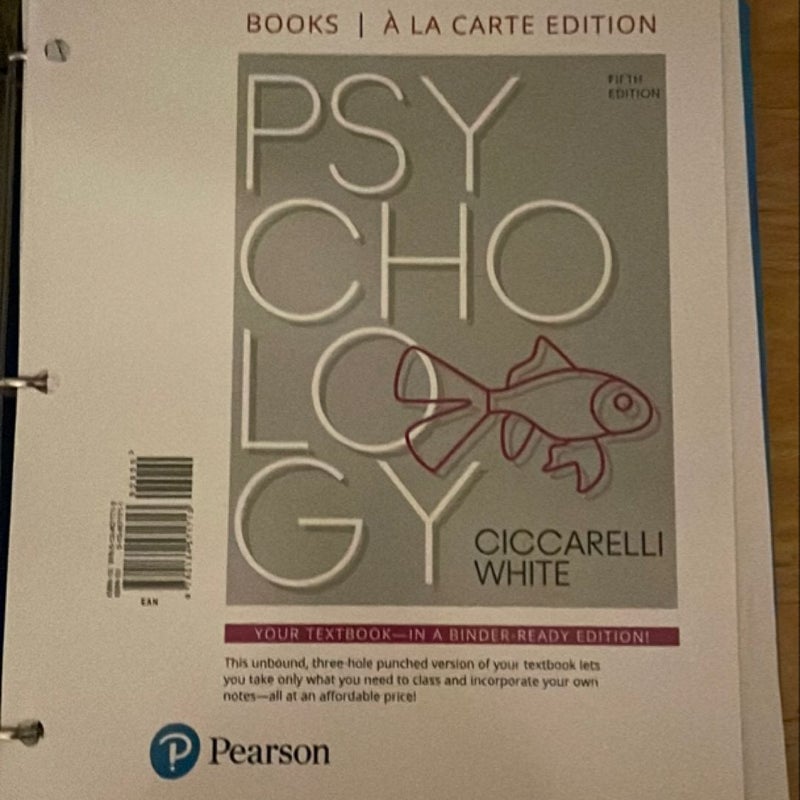 Psychology -- Books a la Carte