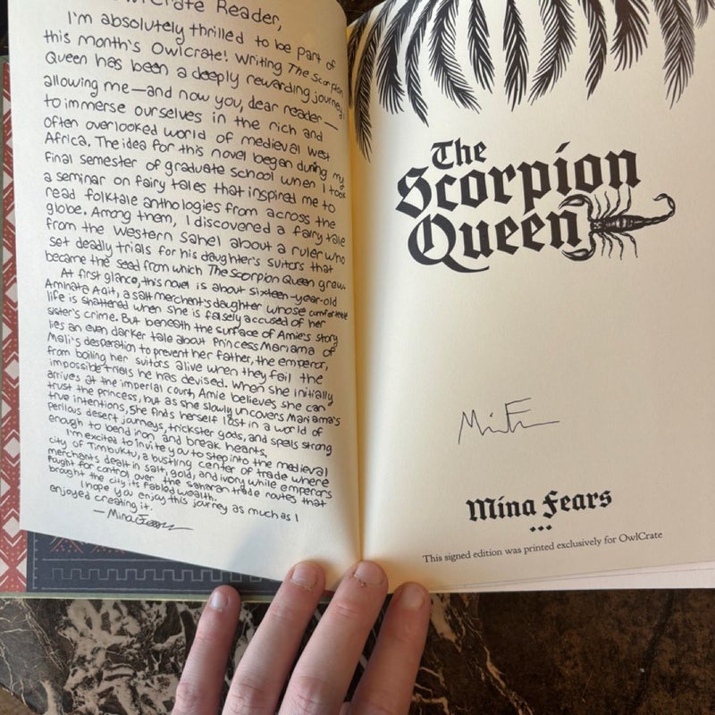 OWLCRATE Exclusive SIGNED The Scorpion Queen