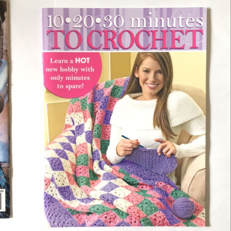 Lot of 7 crochet books/magazines. 