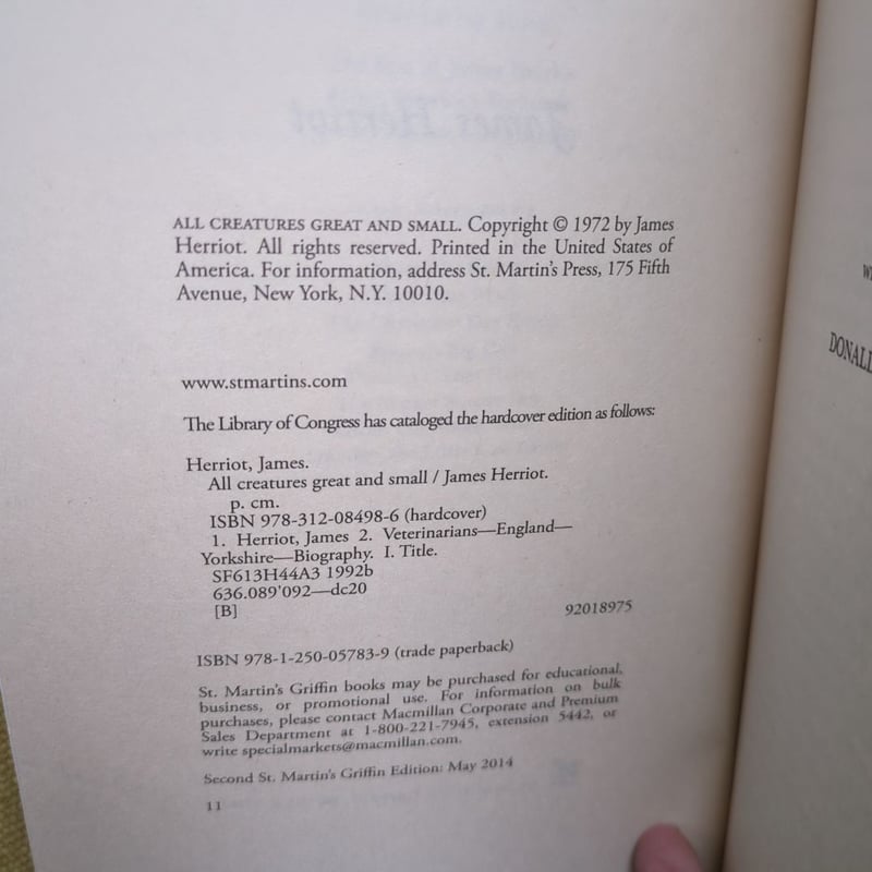 All Creatures Great and Small