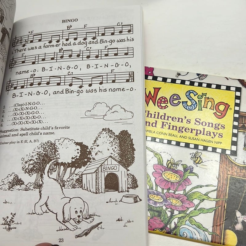 Wee Sing Books and CD Bundle-Description Below