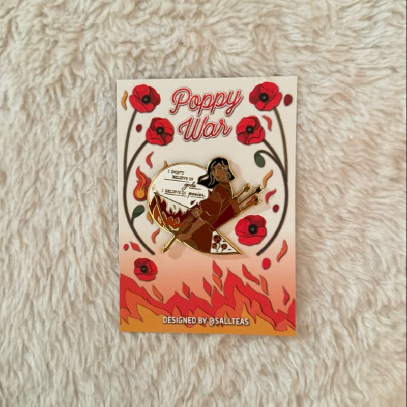 The Poppy War enamel pin (FairyLoot exclusive)