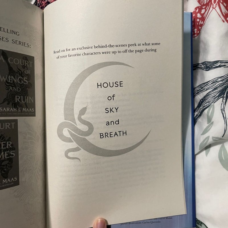 SIGNED B&N EXCLUSIVE HOUSE OF SKY AND BREATH BY SARAH J. MAAS