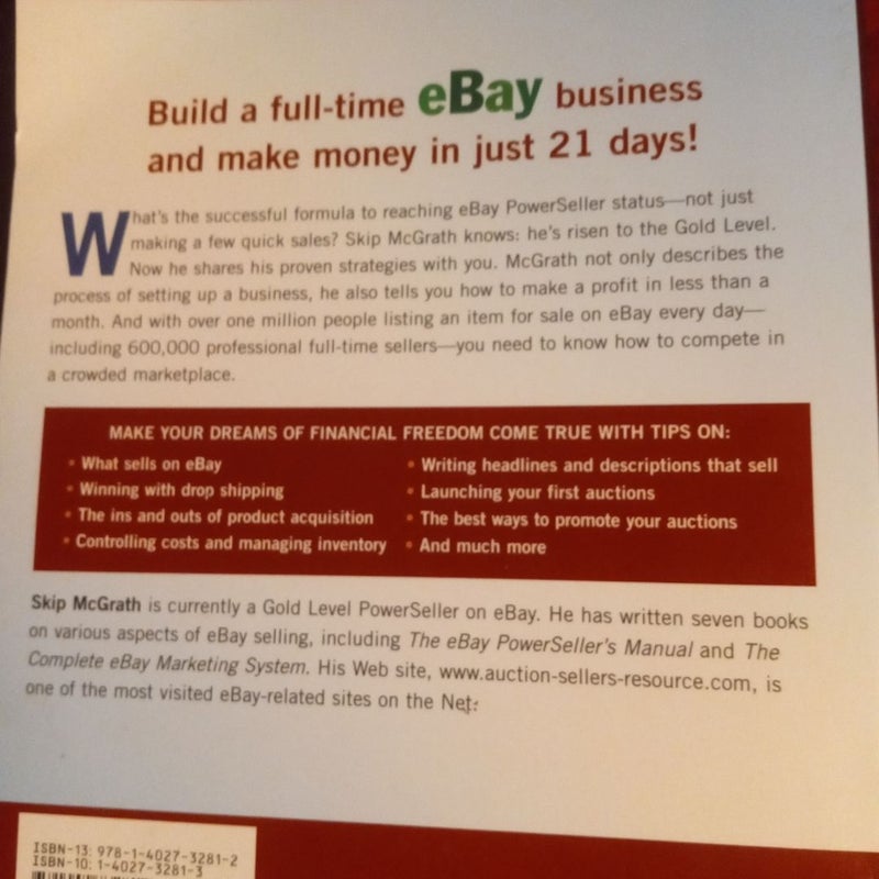Three Weeks to Ebay Profits