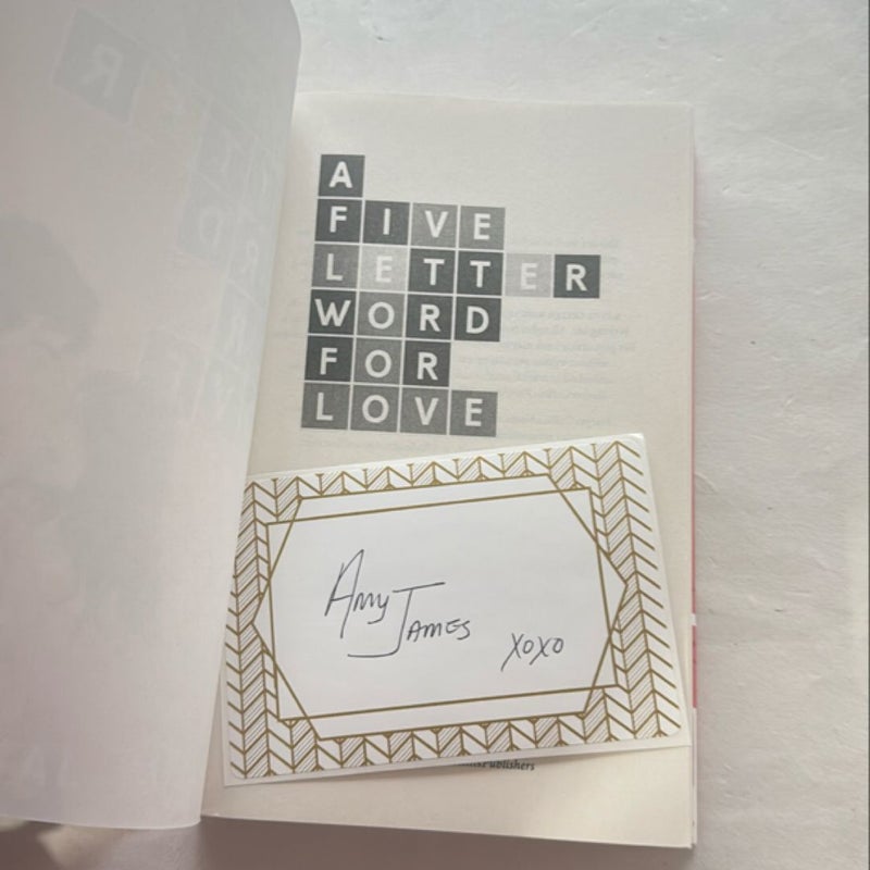 A Five-Letter Word for Love - foxglove edition 