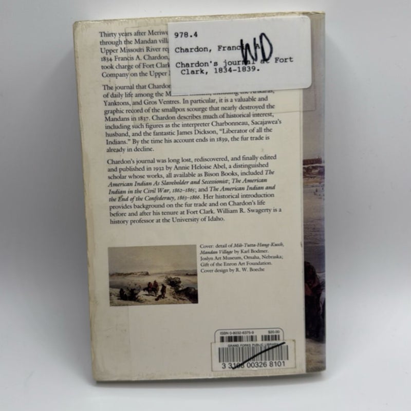 Chardon's Journal at Fort Clark, 1834-1839