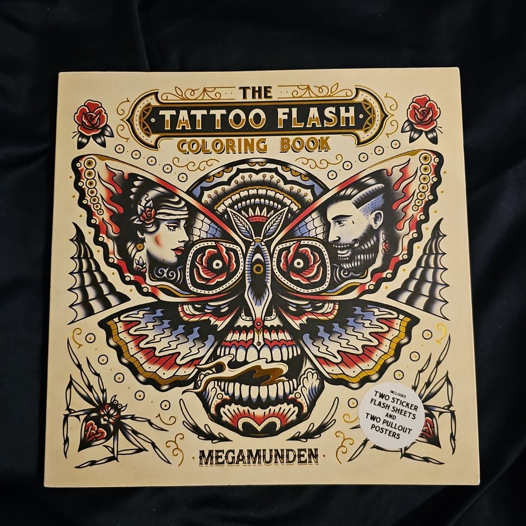 The Tattoo Flash Coloring Book by Megamunden