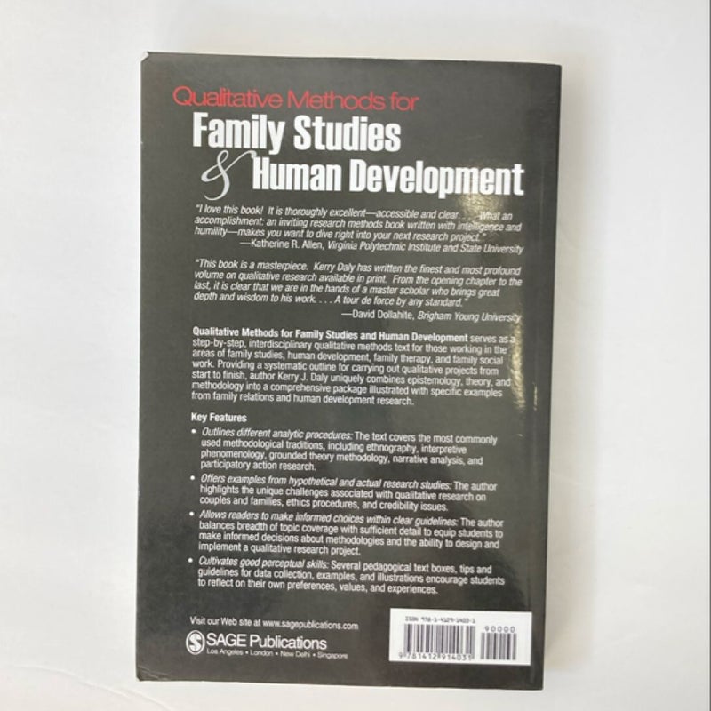 Qualitative Methods for Family Studies and Human Development