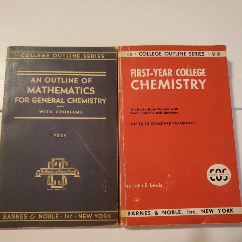 Set of chemistry books