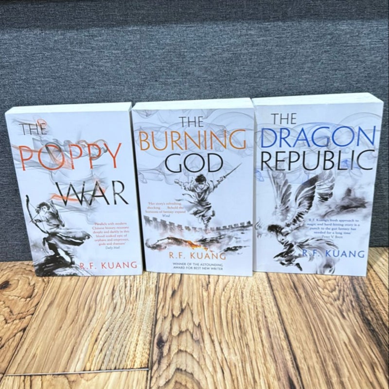 The Poppy War, The Burning God, The Dragon Republic