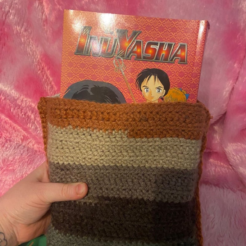 “Java Chip” Crocheted Book Sleeve