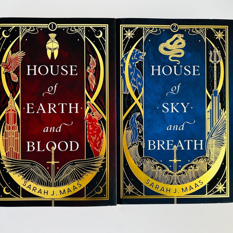 Fairyloot Crescent City Set House of Earth and Blood Sky Breath Sarah J. Maas