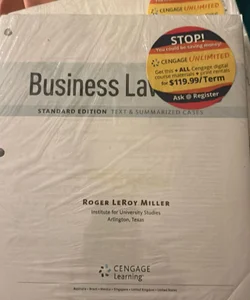 Bundle: Business Law Today, Standard: Text and Summarized Cases, Loose-Leaf Version, 11th + MindTap Business Law, 2 Terms (12 Months) Printed Access Card