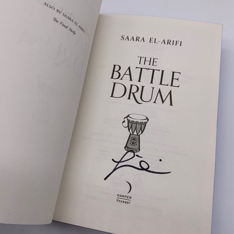 Waterstones Exclusive The on sale Battle Drum by Saara El-Arifi Signed Sprayed Edges