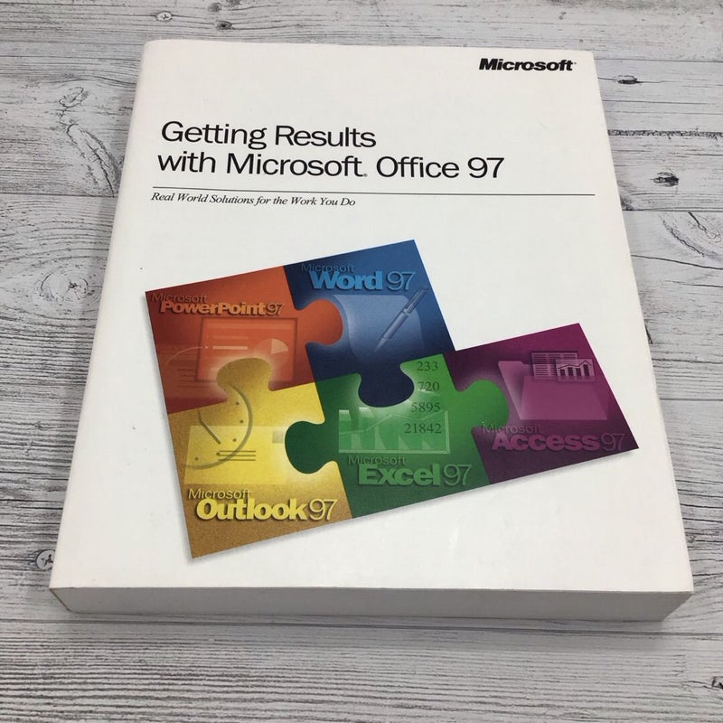 Getting Results With Microsoft Office 97
