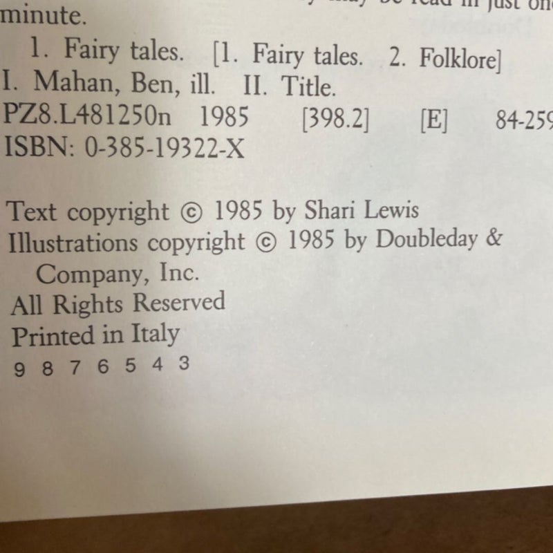 One-Minute Favorite Fairy Tales