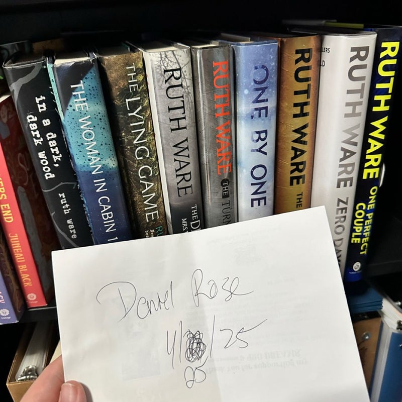 Lot of Ruth Ware Books all SIGNED