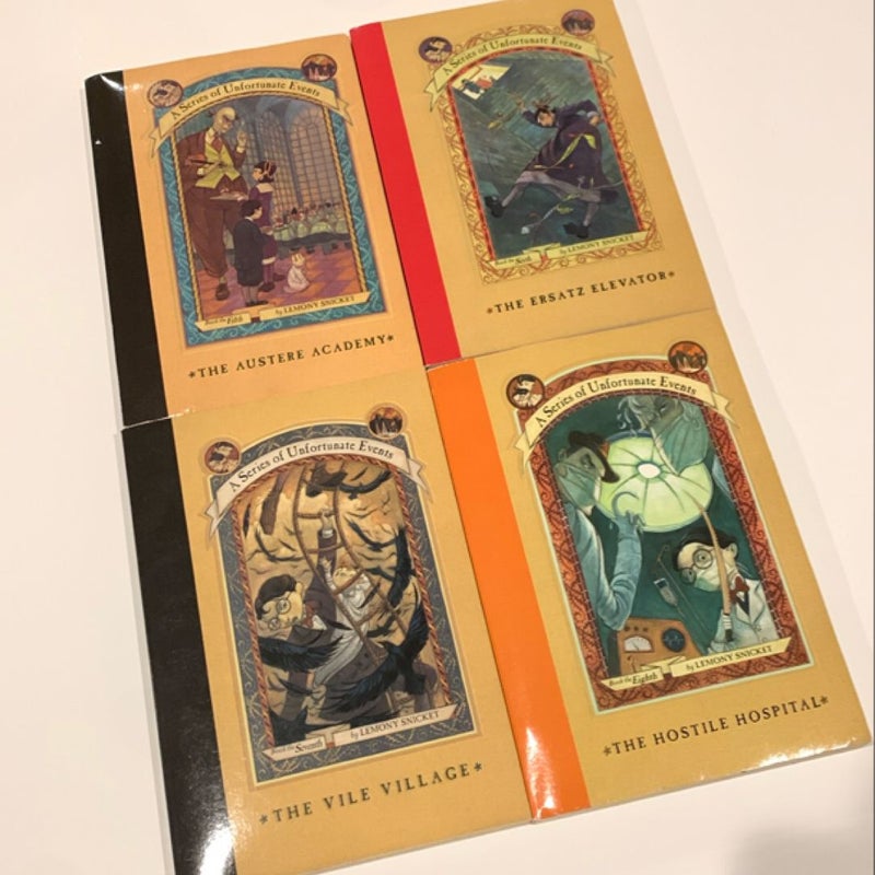 A Series of Unfortunate Events books 5-8