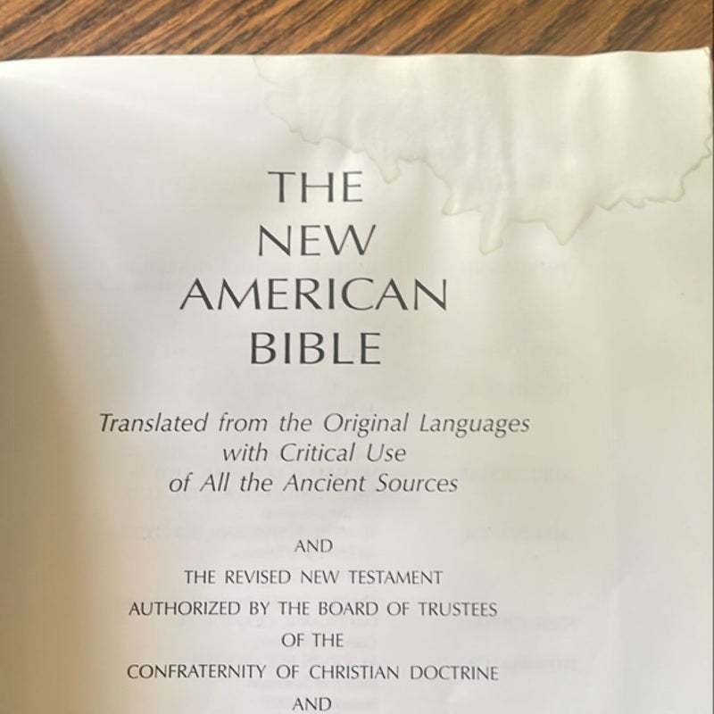 The New Catholic Answer Bible-NAB