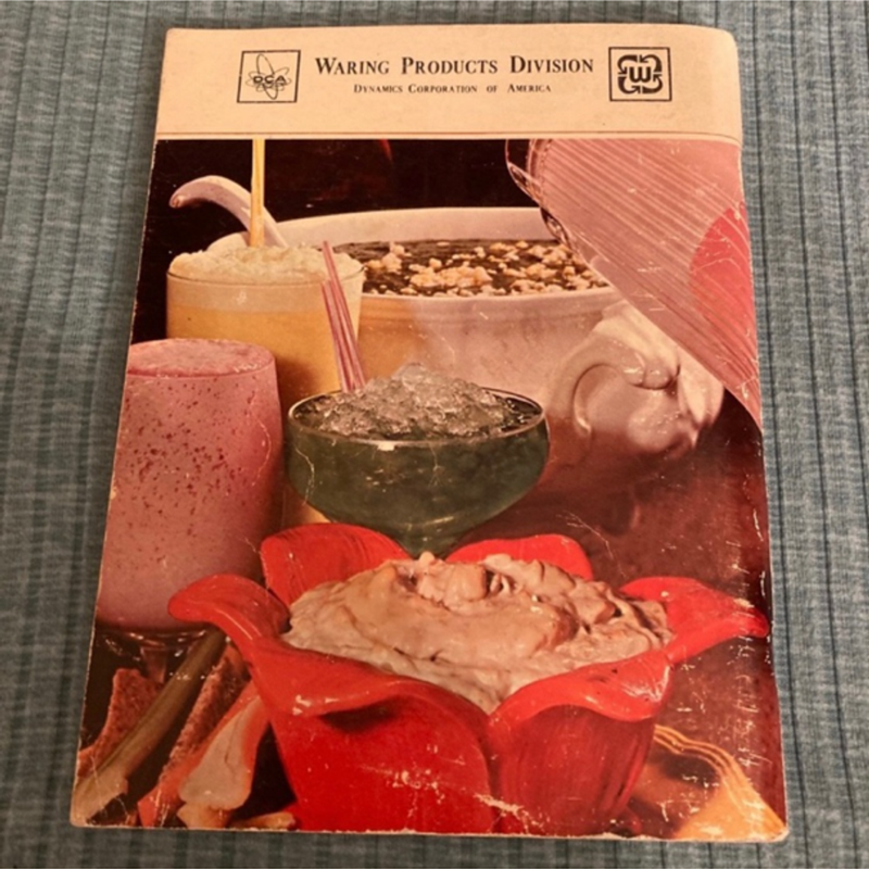 Vintage 1967 Waring Cookbook -For The 8 Push Button Blender