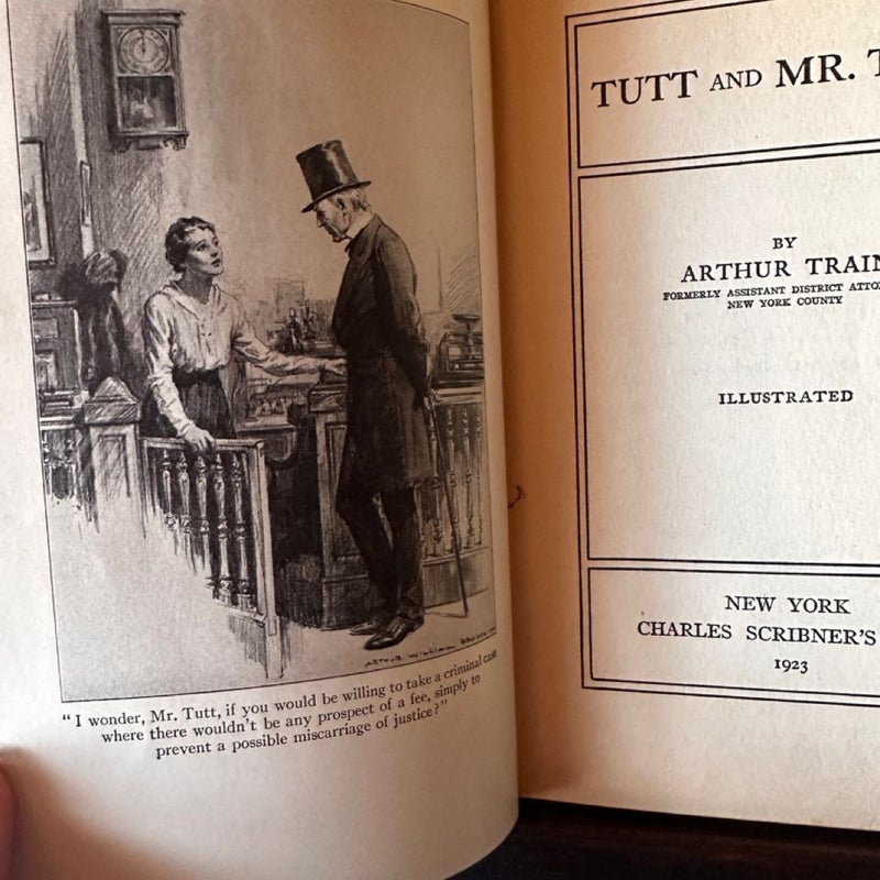 Tutt and Mr. Tutt - Arthur Cheney Train  antique 1920 Hard Cover Book