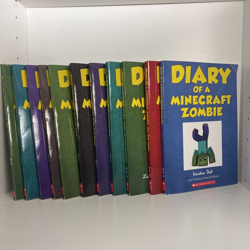 Diary of a Minecraft Zombie Series *11 Book Set*