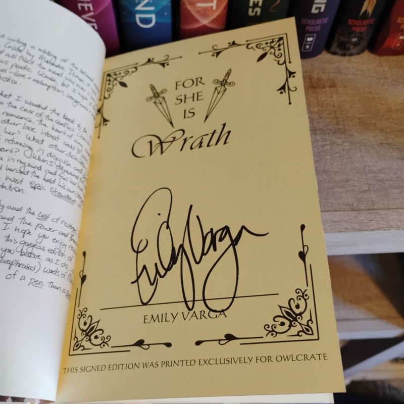 For She Is Wrath (OwlCrate)