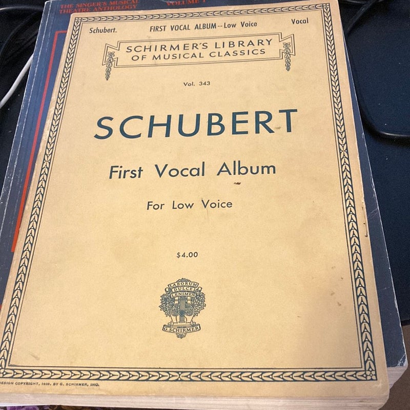 Schubert First Vocal Album for Low Voice