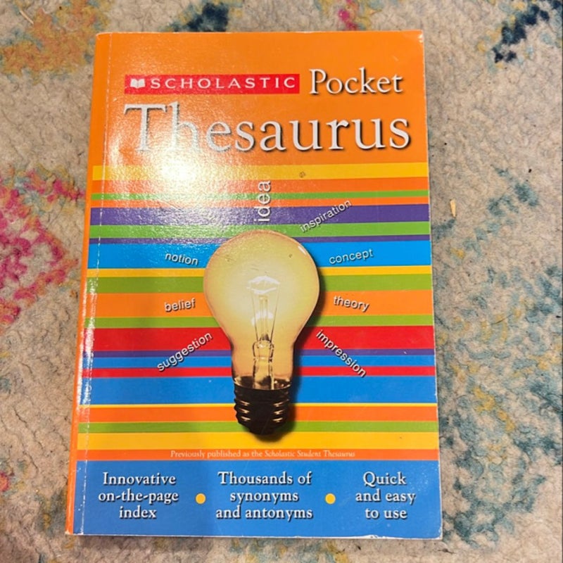 Scholastic Pocket Thesaurus