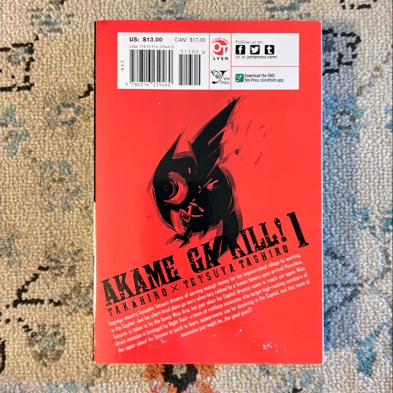 Akame Ga KILL!, Vol. 1