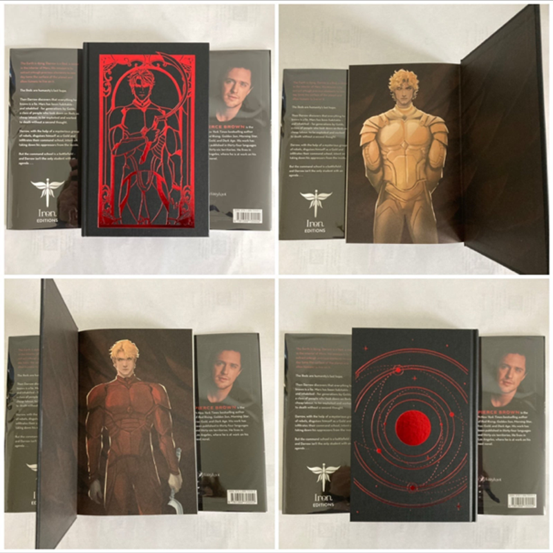 Red Rising Trilogy SIGNED Fairyloot Iron Editions w/ Fairyloot Red Rising Bookmarks!