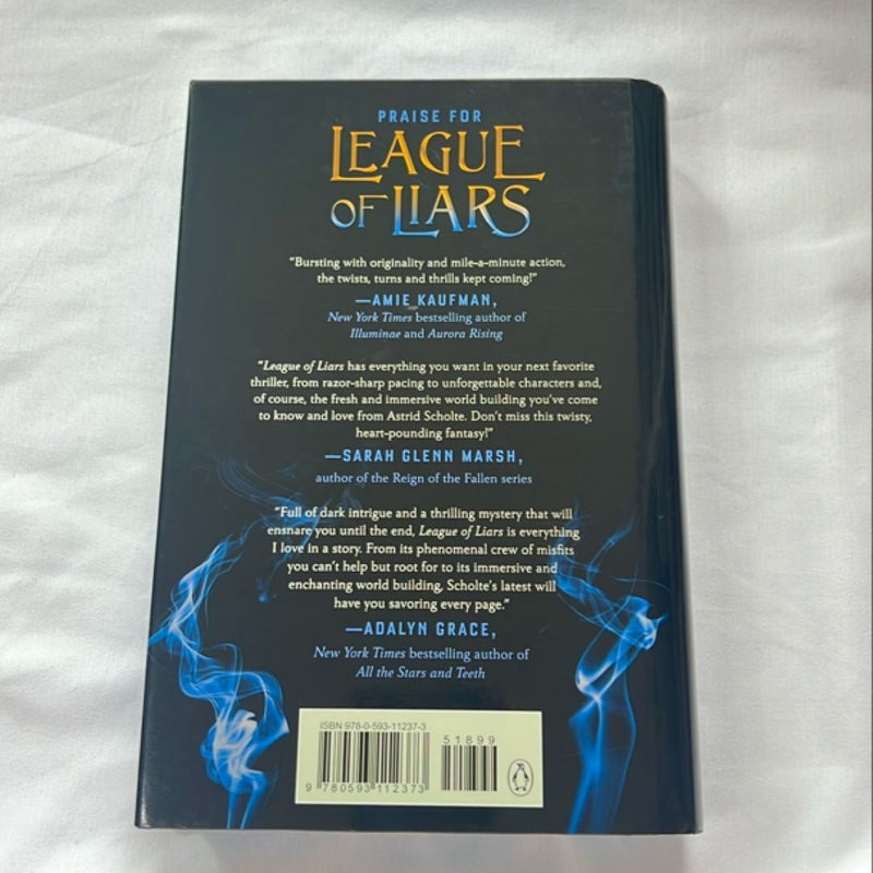 League of Liars (sprayed edges and bookplate)