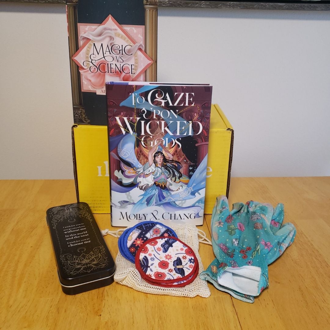 To Gaze Upon Wicked Gods April 2024 Illumicrate Box by Molly X. Chang