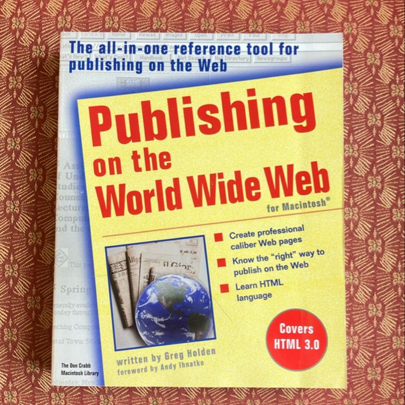 Publishing on the World Wide Web for Macintosh