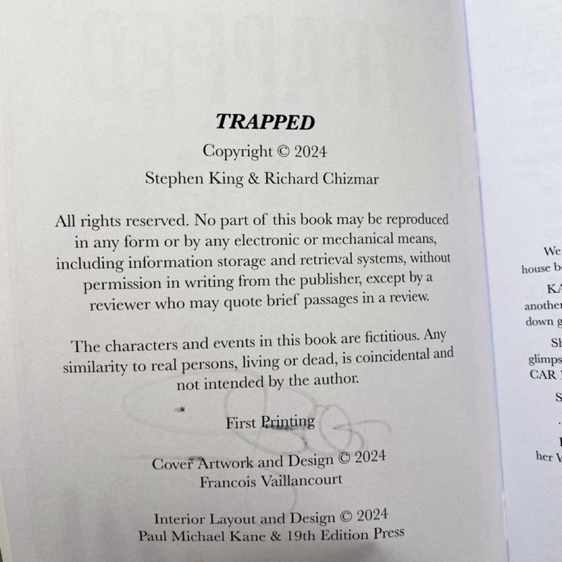 It & Trapped Stephen King Chapbooks Cemetery Dance