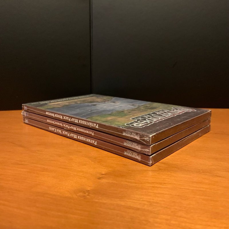 Pathfinder Map Pack Lot: River System, Sewer System, Sea Caves, NEW in wrap