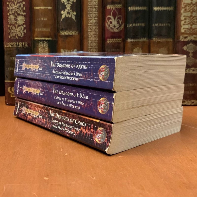 DragonLance: Complete Dragon Anthology Trilogy Set: The Dragons of Krynn, The Dragons at War, The Dragons of Chaos