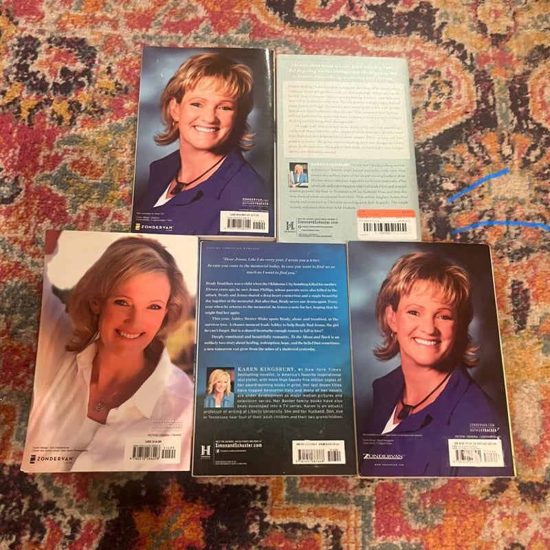 Lot Of 5 Karen Kingsbury Books Trade PB VG